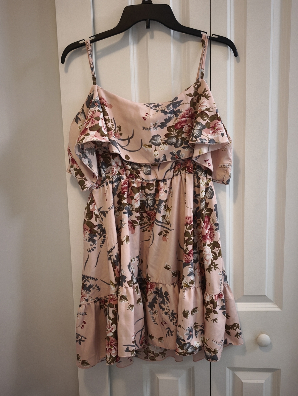 WDIRARA Women's Floral Ruffle Mini Dress